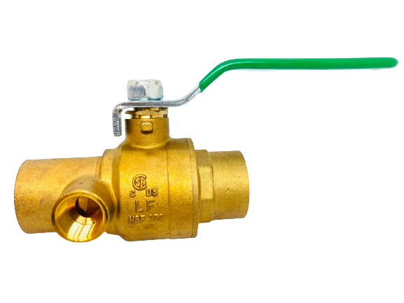 thumbnail image 2 of Sweat X Sweat With 1/2″ Side Port Lead Free Ball Valves - Eastern Foundry & Fittings Inc 2 of 12